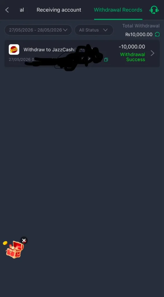 Withdraw p999